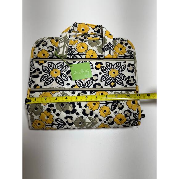 Vera Bradley Go Wild 3 Fold Travel Hanging Organizer New With Tags Yellow Black - Picture 6 of 11